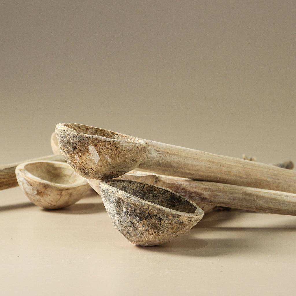 Vintage Indian Wooden Spoon - Few and Far - Decorative Objects
