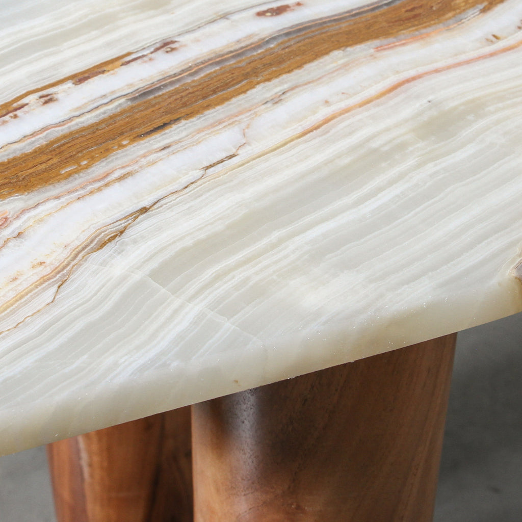 Waverly Table - Onyx Travertine - Few and Far - Side Tables