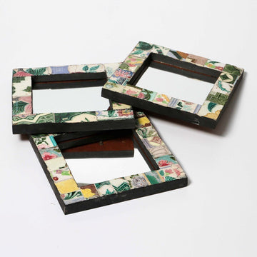 Indian Tile Mirror - Few and Far - Decorative Objects