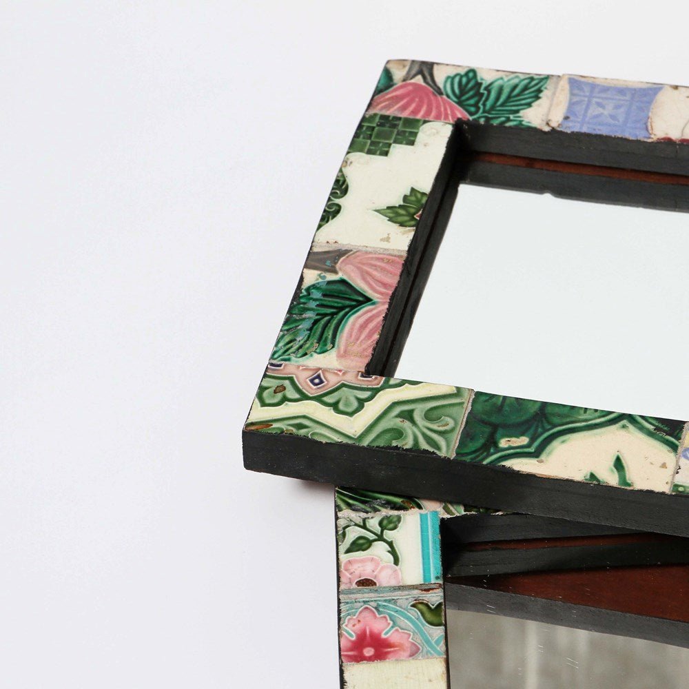 Indian Tile Mirror - Few and Far - Decorative Objects