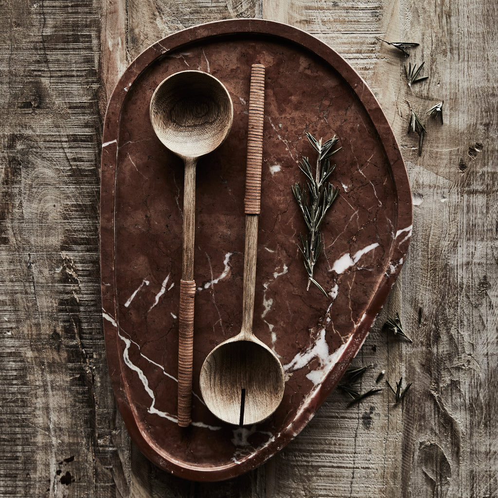 Island Wooden Salad Servers - Few and Far - Serving Utensils