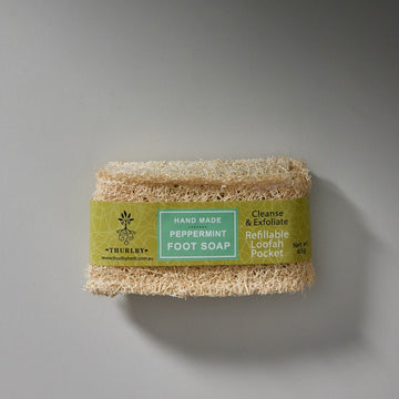 Peppermint Loofah Foot Soap - Few and Far - Bathroom Accessories