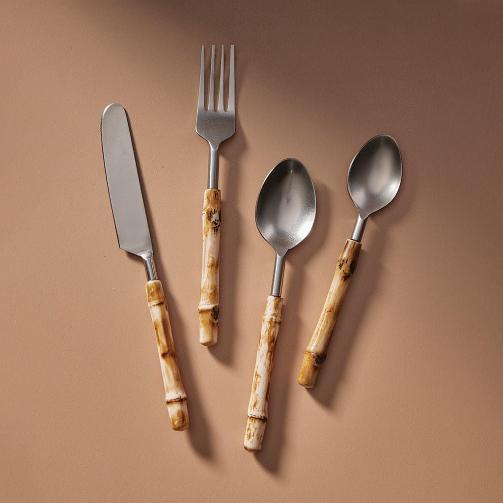 Tropics Bamboo Cutlery Set/4 - Few and Far - Serveware