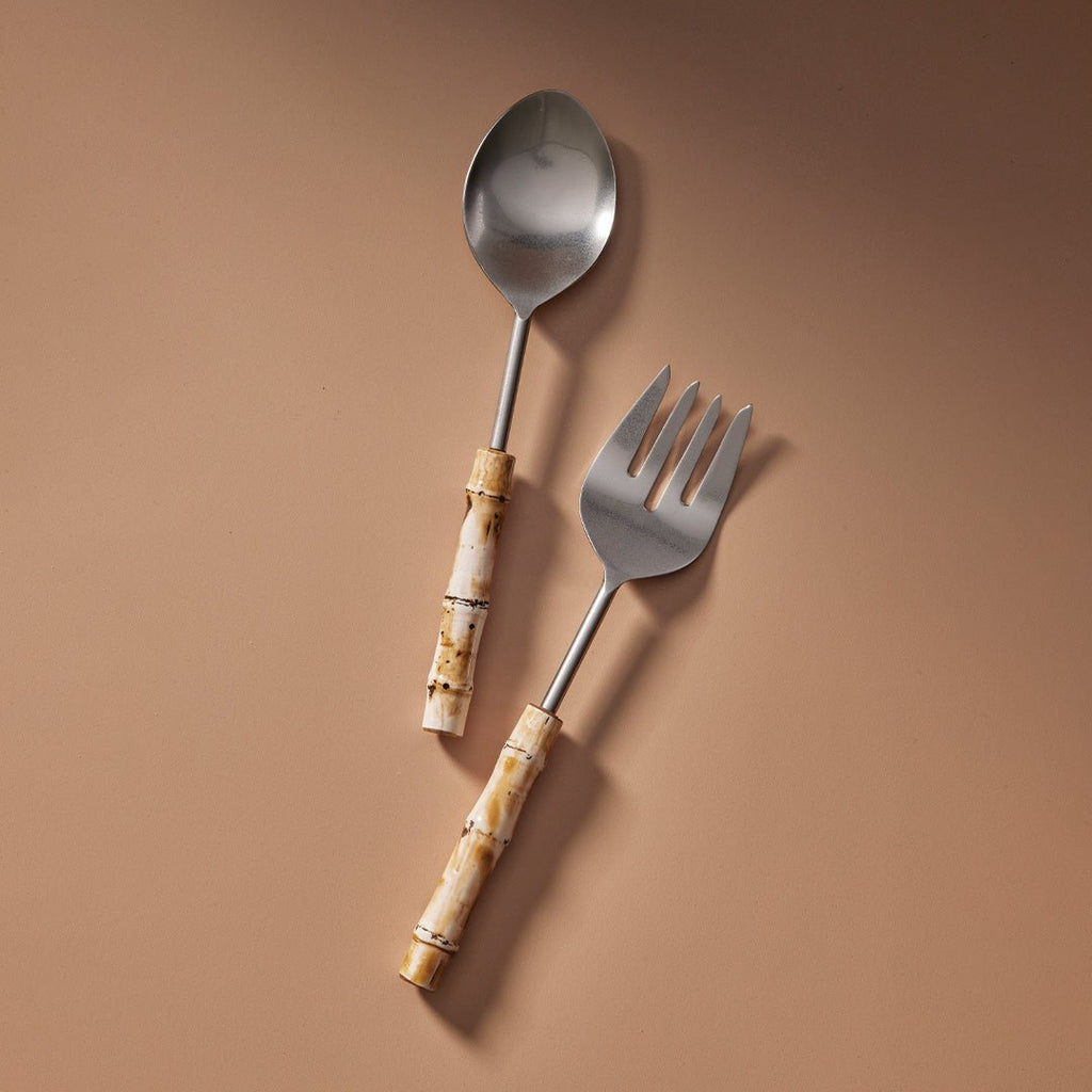 Tropics Bamboo Salad Servers - Few and Far - Serving Utensils