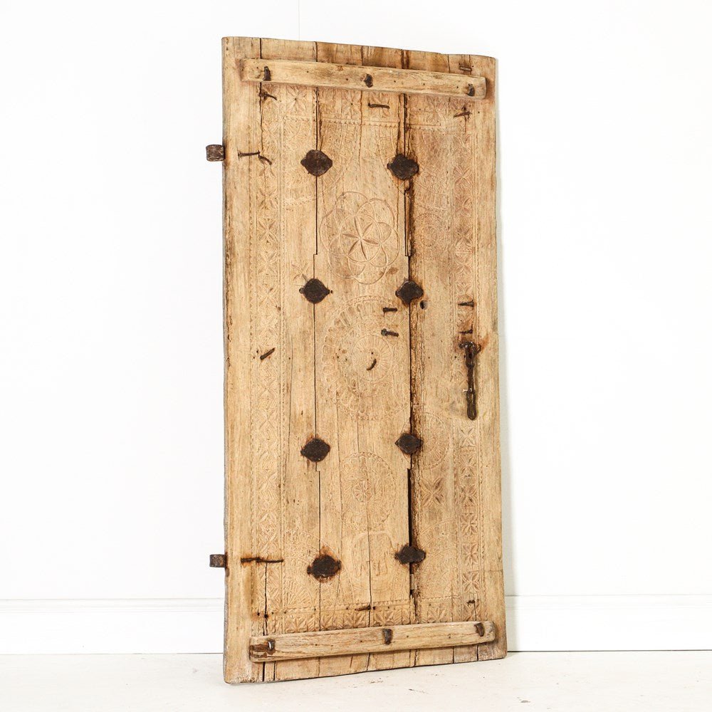 Vintage Indian Door Panel - Few and Far - Architectural