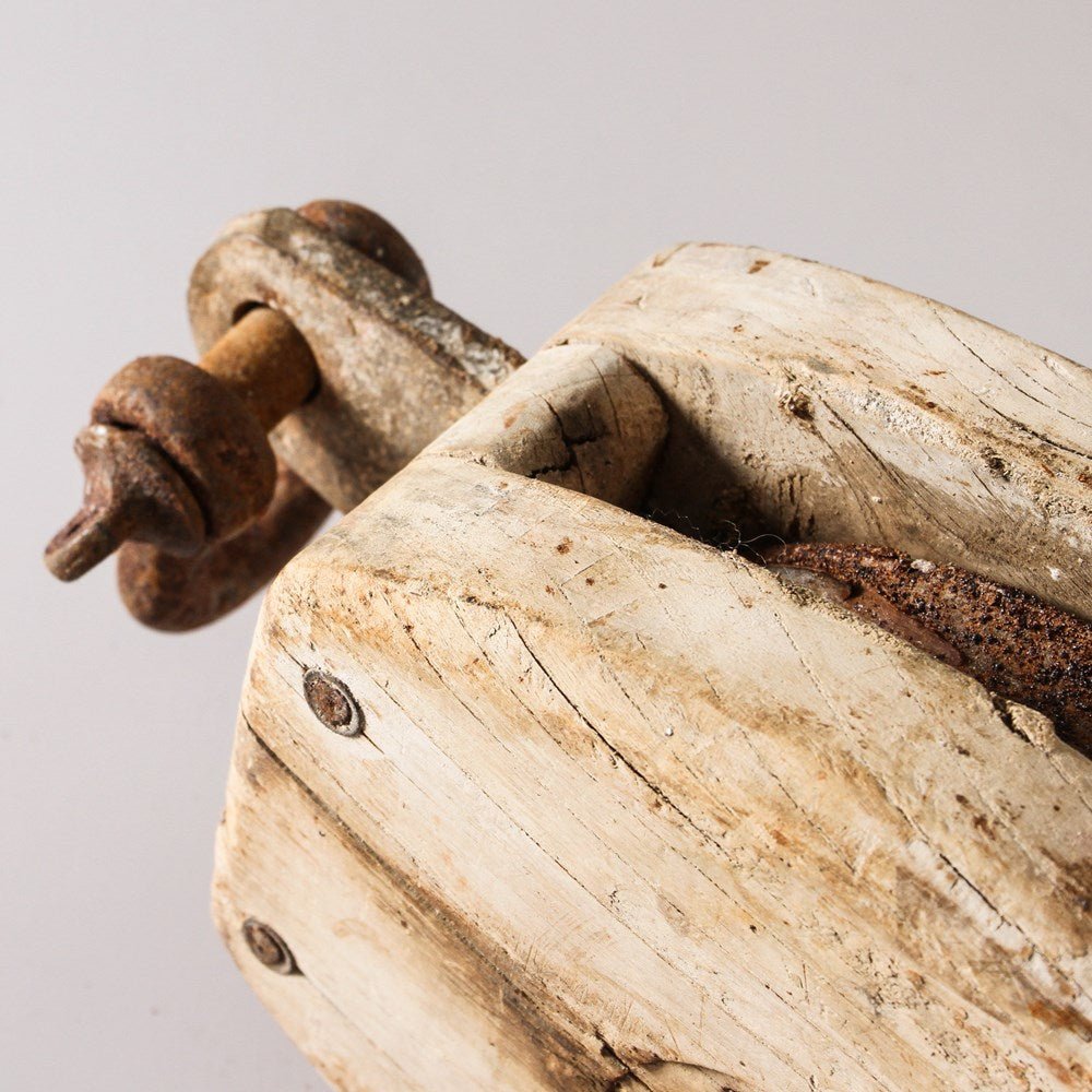 Vintage Indian Pulley - Few and Far - Decorative Objects
